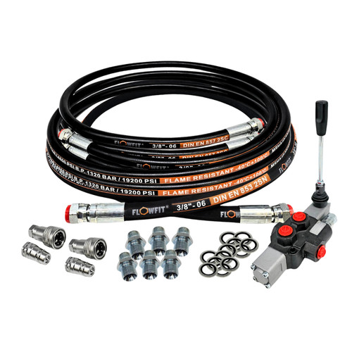 Log splitter kit with - kit, a