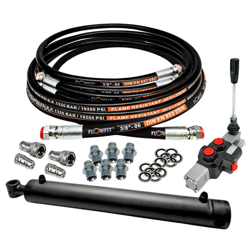 Log splitter kit with double - log,