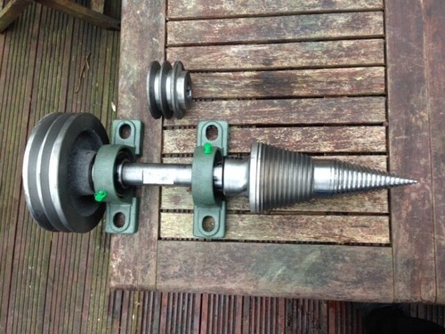 Log splitter screw type - screw, fire
